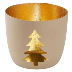Clearance NANU-NANA Windlicht Spruch/Xmas, Tanne/sand, 10 X 8.5 Cm