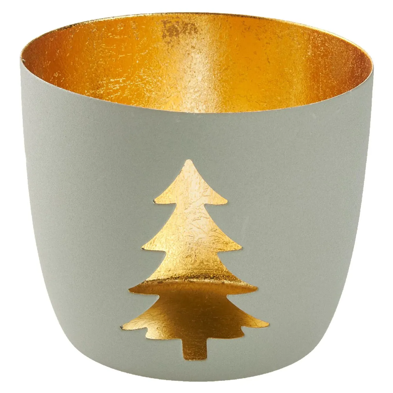 Best NANU-NANA Windlicht Spruch/Xmas, Tanne/hellgrau, 10 X 8.5 Cm